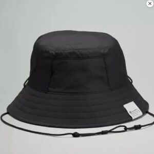 Lululemon Black Patch Logo Bucket Hat Cap